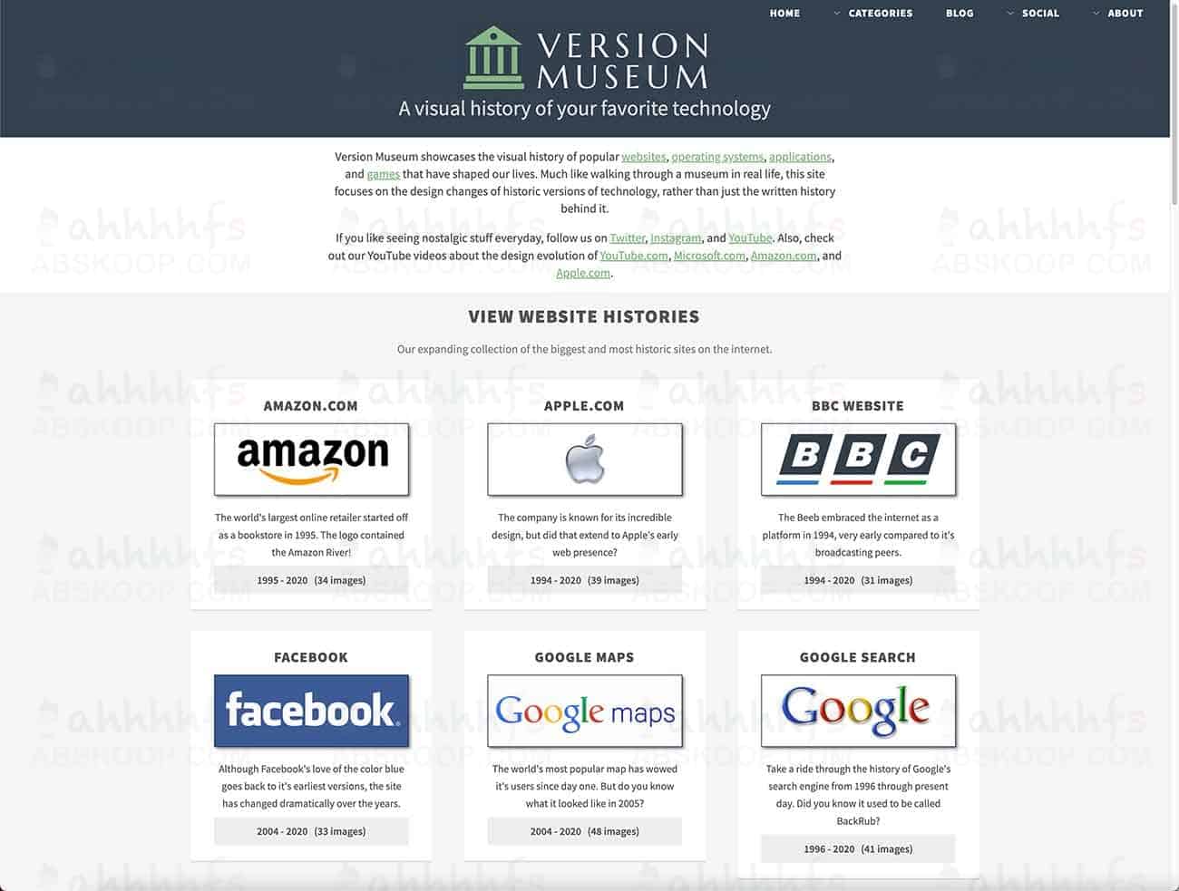 Version Museum 网页快照库:回顾互联网视觉演变及其访问指南 Version Museum 网页快照库:回顾互联网视觉演变及其访问指南