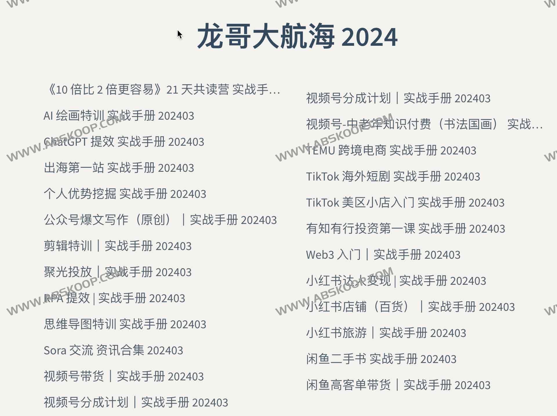 想快速上手出海业务却找不到实操指南？这份 2024 版龙哥大航海手册帮你理清路径