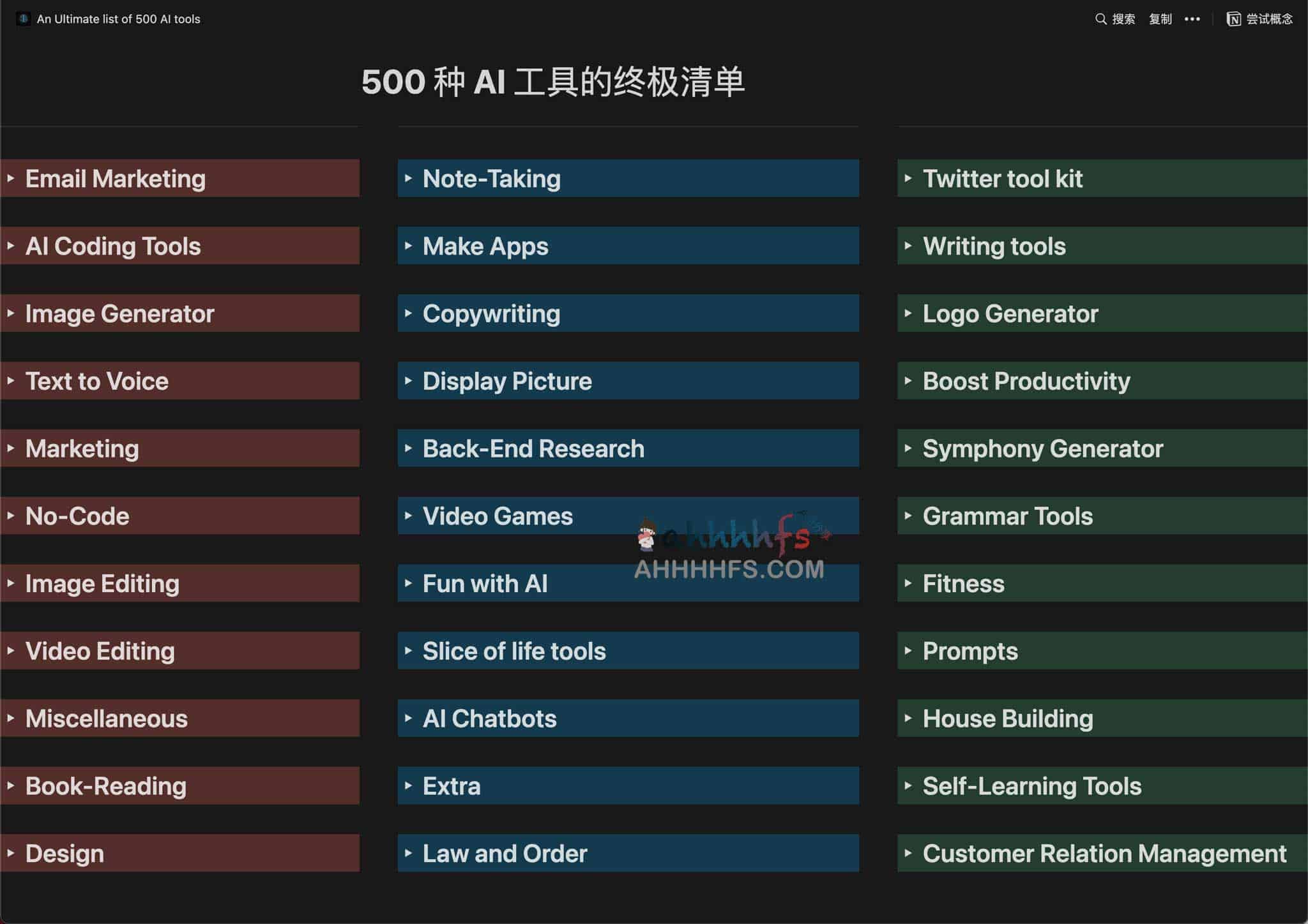 500 款 AI 工具分类汇总:适用场景指南与资源获取路径 500 款 AI 工具分类汇总:适用场景指南与资源获取路径