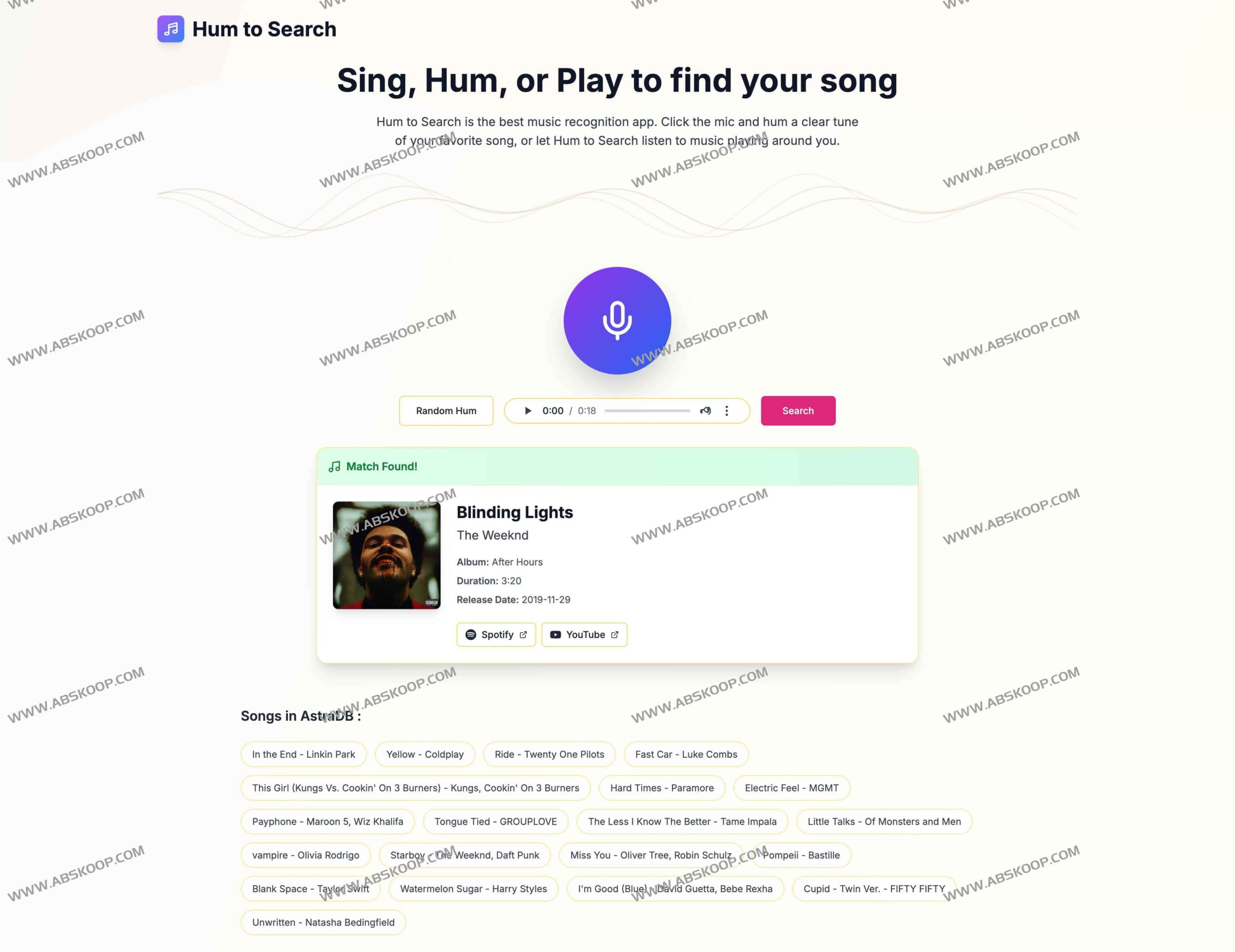 Hum to Search：通过 AI 哼唱识别歌曲，将模糊旋律快速转化为精准曲目信息