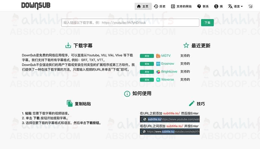 DownSub 使用指南:高效提取并下载视频隐藏式 CC 字幕 DownSub 使用指南:高效提取并下载视频隐藏式 CC 字幕