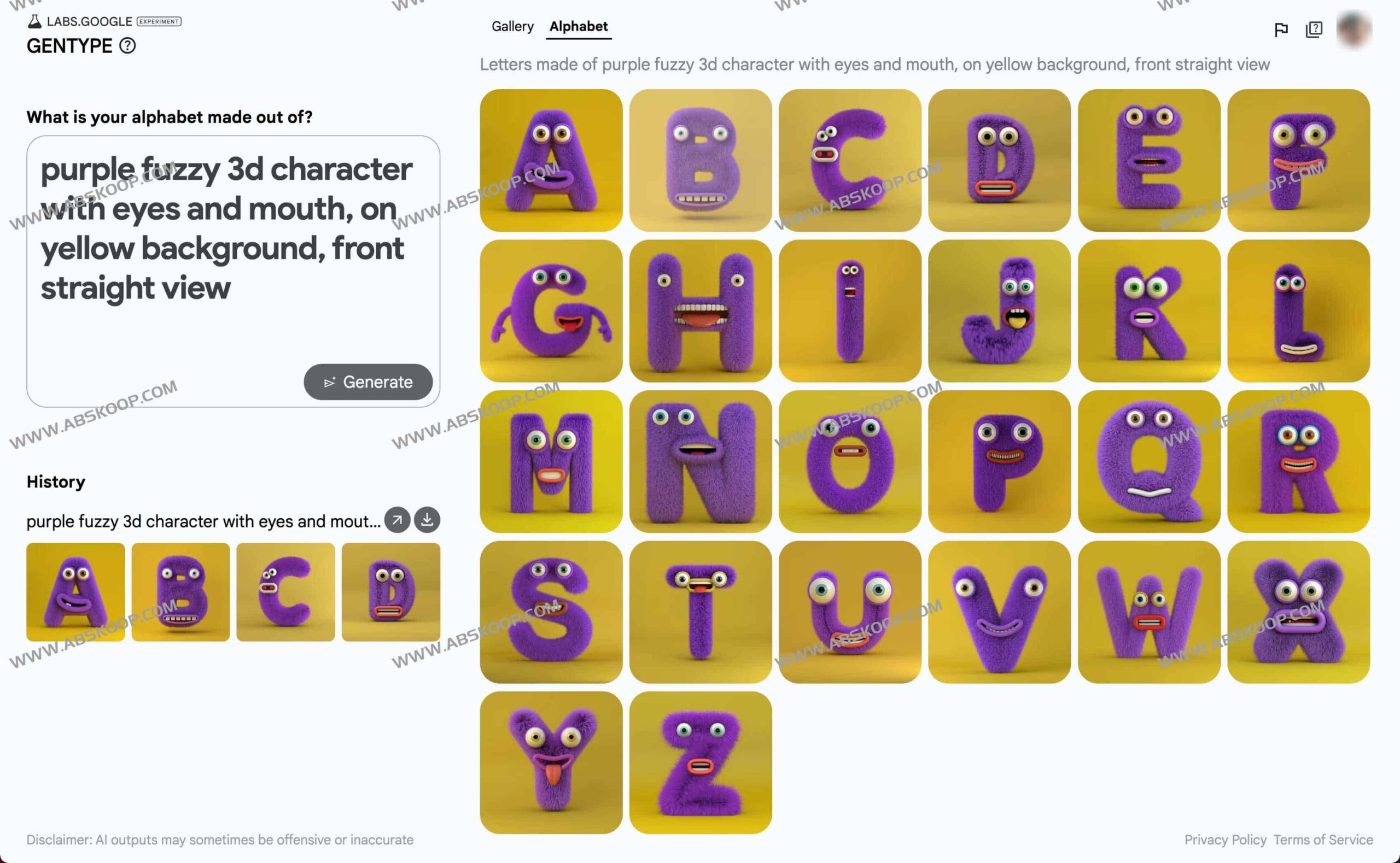 使用 Google GenType 创作 AI 艺术字母的详细步骤