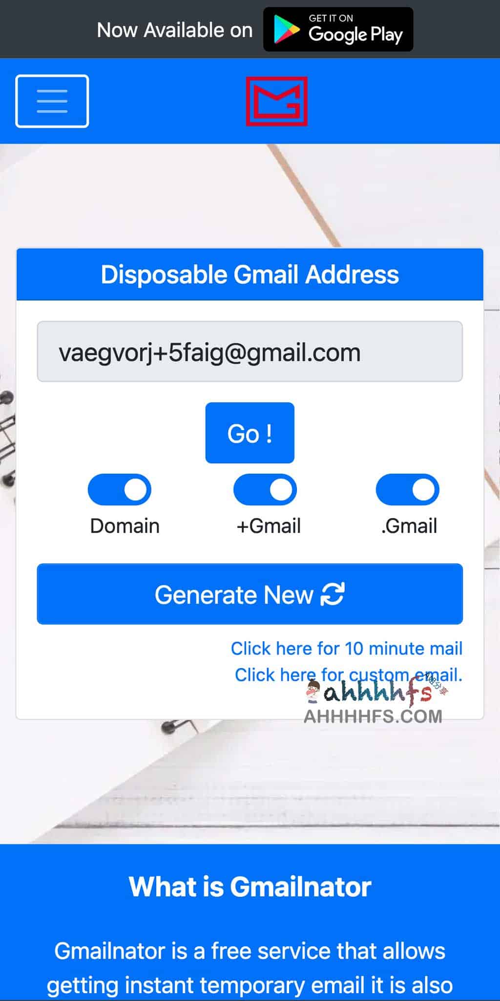 Gmailnator 临时邮箱:快速生成免注册 Gmail 账号,有效隔离垃圾邮件并保护主号隐私 Gmailnator 临时邮箱:快速生成免注册 Gmail 账号,有效隔离垃圾邮件并保护主号隐私
