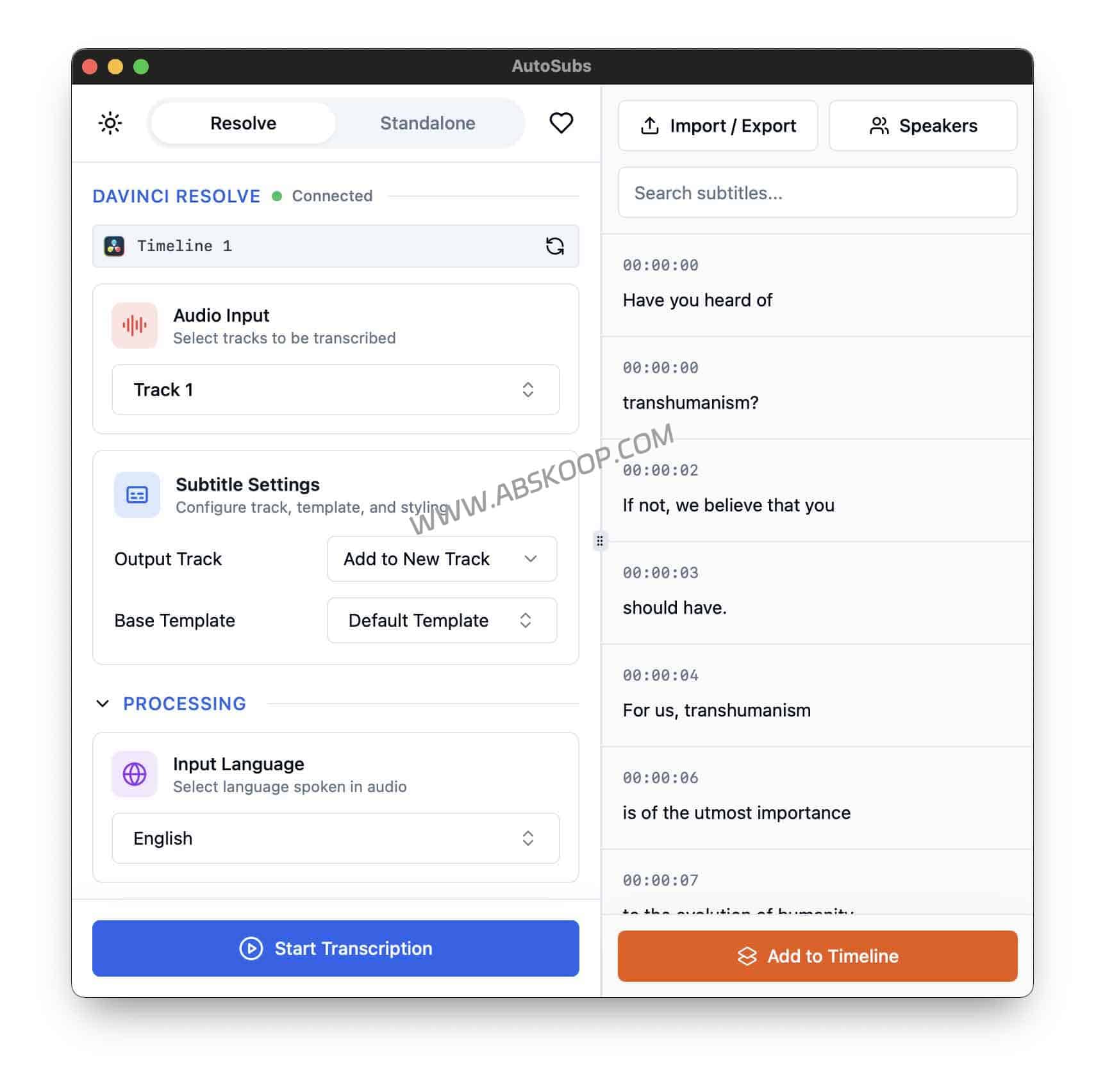 利用本地显卡加速 Whisper 语音转文字：Auto-Subs 优化达芬奇字幕工作流的实践指南