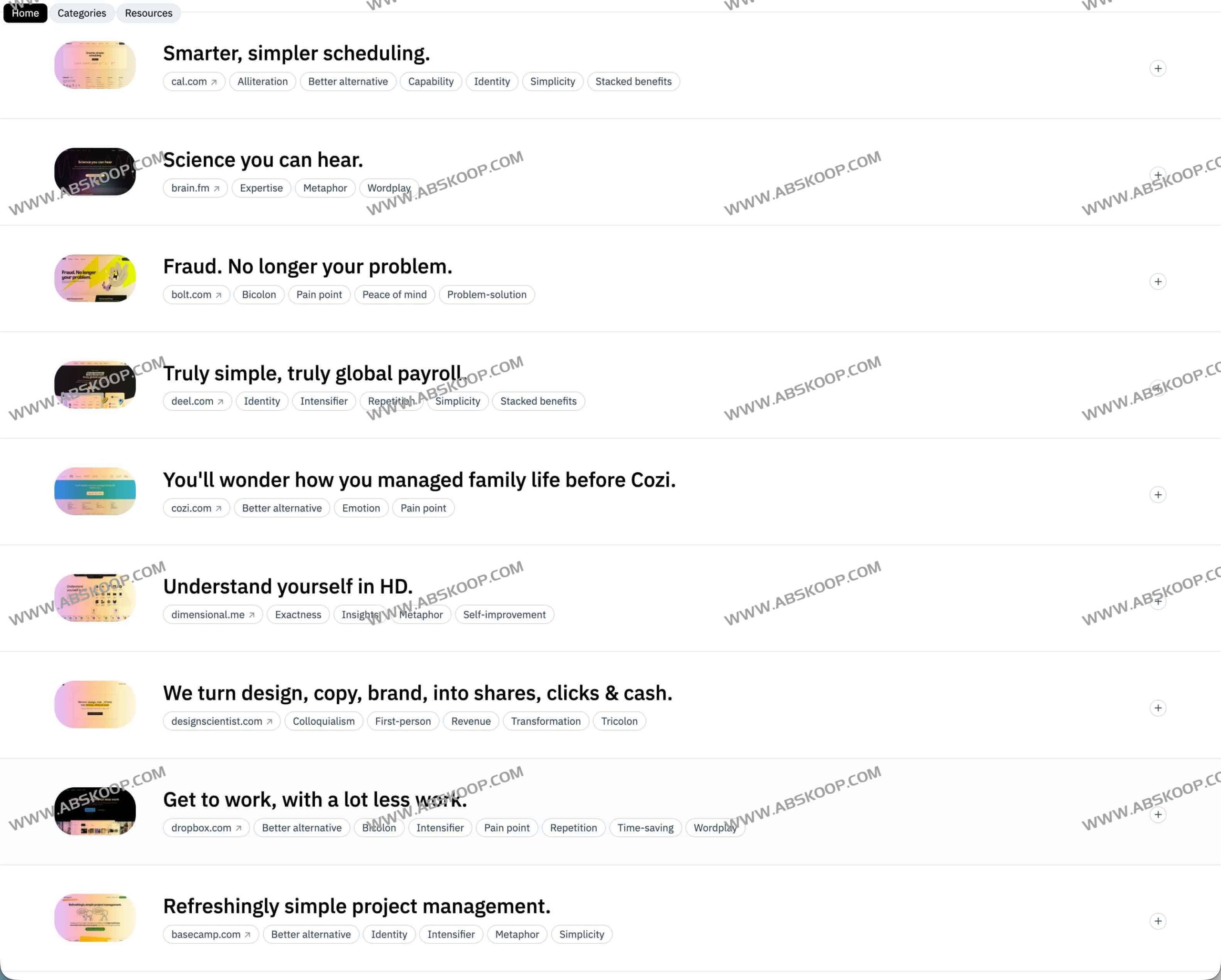 SaaS 或 B2B 官网标题总没灵感？试试 WebsiteHeadlines 快速拆解高转化文案模版