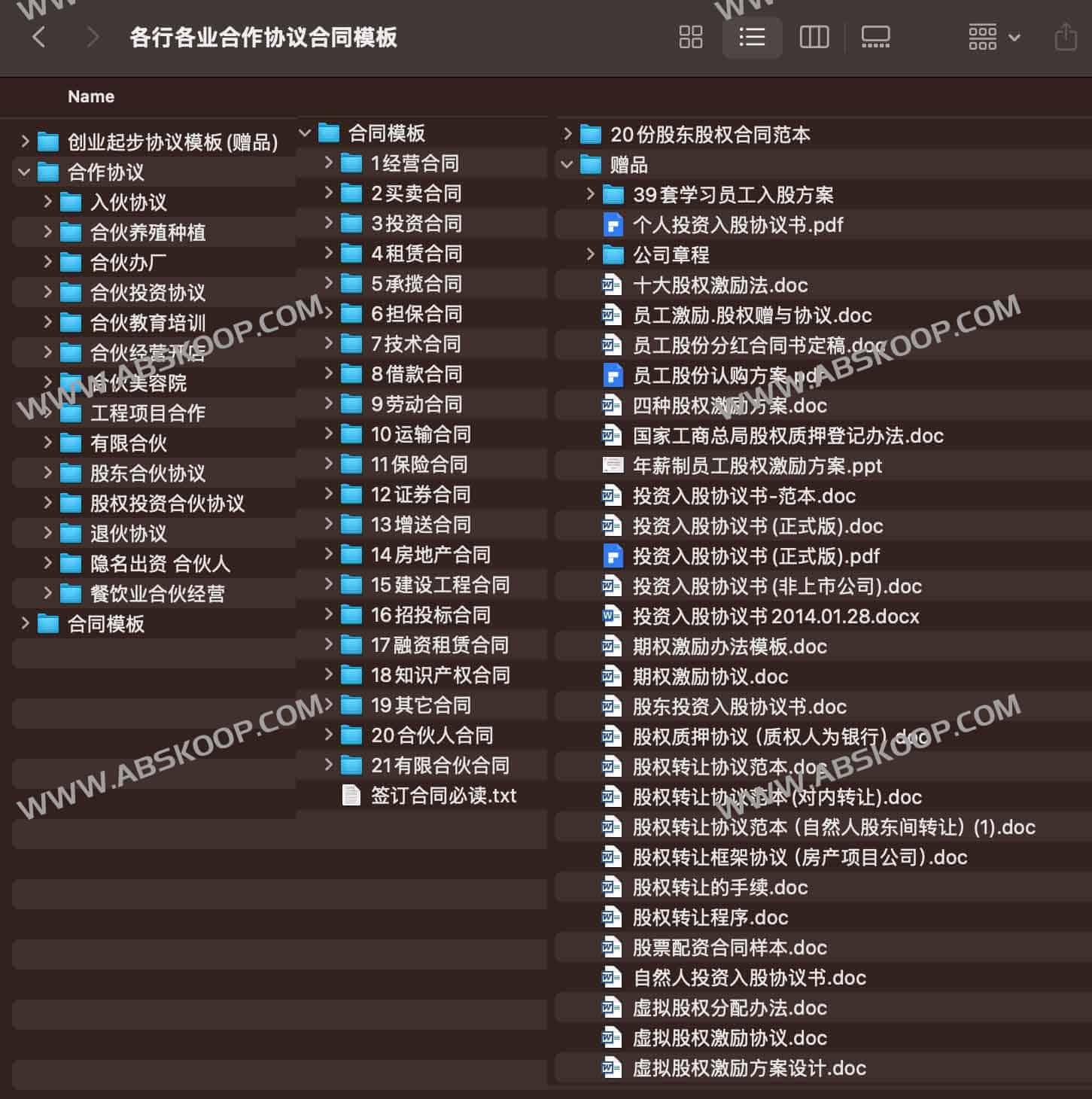 全行业通用合作协议模版库：涵盖核心法律条款，分场景提供可直接套用的合同范本