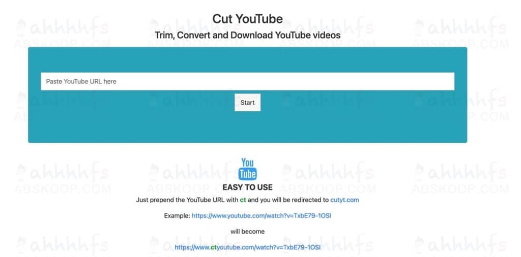 Cut YouTube 免费在线剪辑下载 YouTube 视频