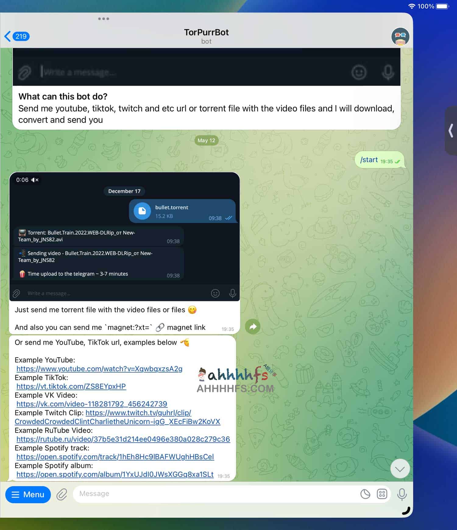 想在 Telegram 中快速保存各平台视频?试试这款全能下载机器人 TorPurrBot 想在 Telegram 中快速保存各平台视频?试试这款全能下载机器人 TorPurrBot