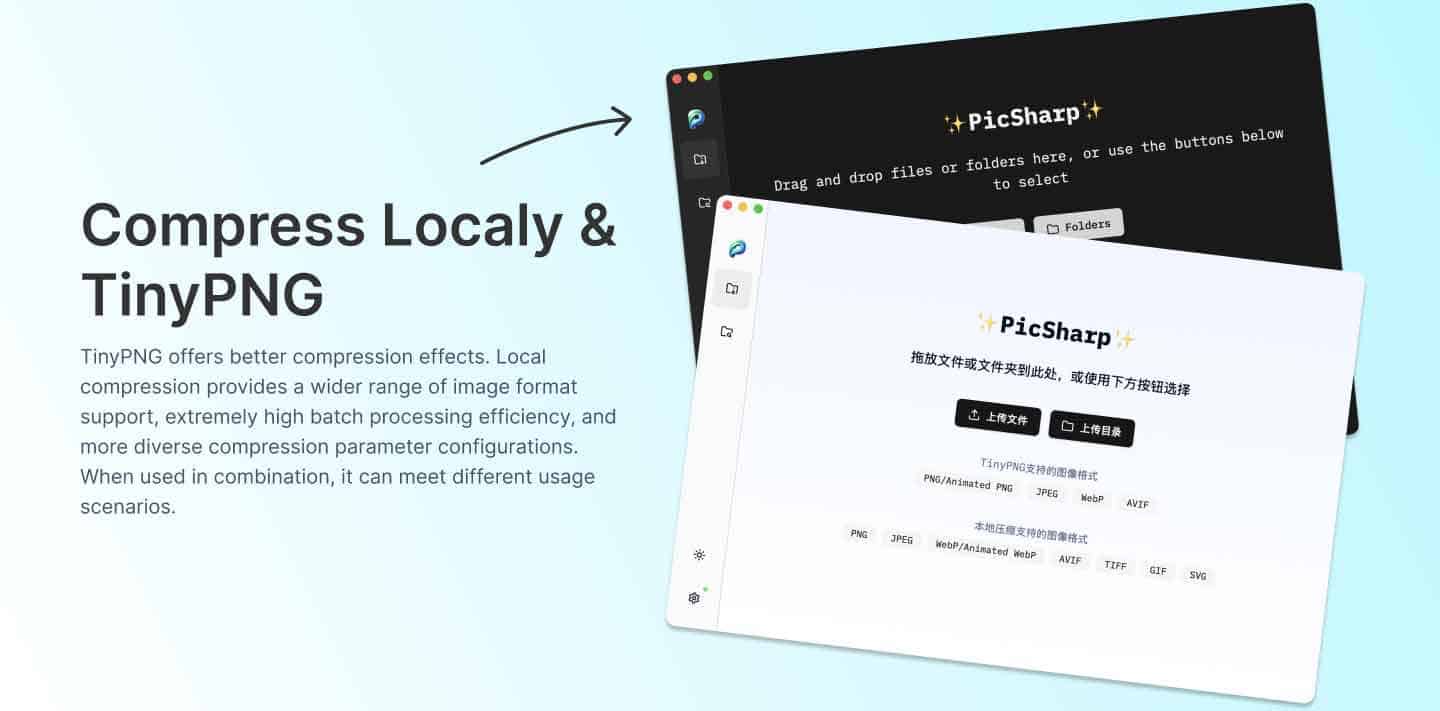 图片太大上传慢且不能在线压缩?试试 PicSharp,实现高效离线的跨平台批量处理 图片太大上传慢且不能在线压缩?试试 PicSharp,实现高效离线的跨平台批量处理