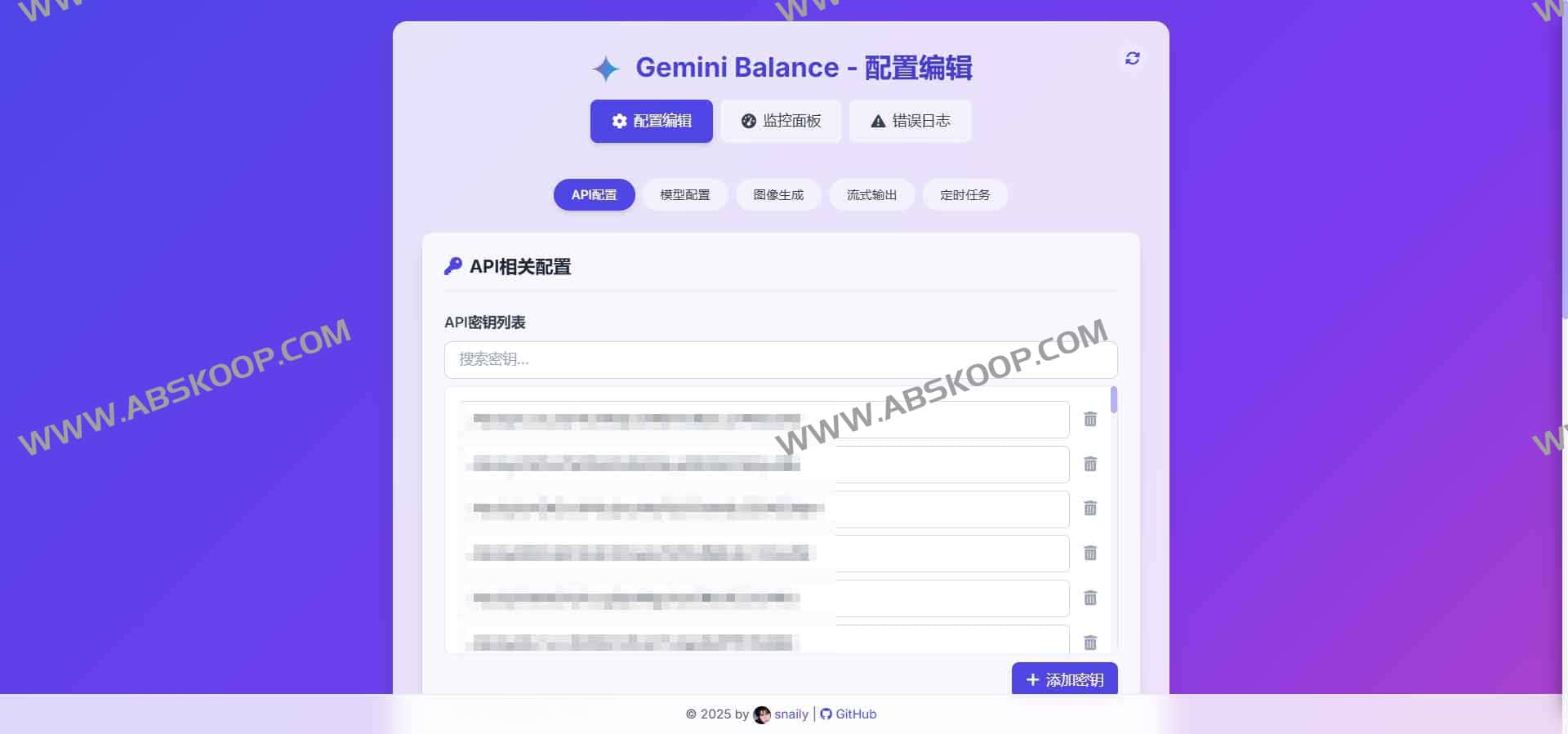 Gemini Balance:实现多 API Key 负载均衡与高效代理管理 Gemini Balance:实现多 API Key 负载均衡与高效代理管理