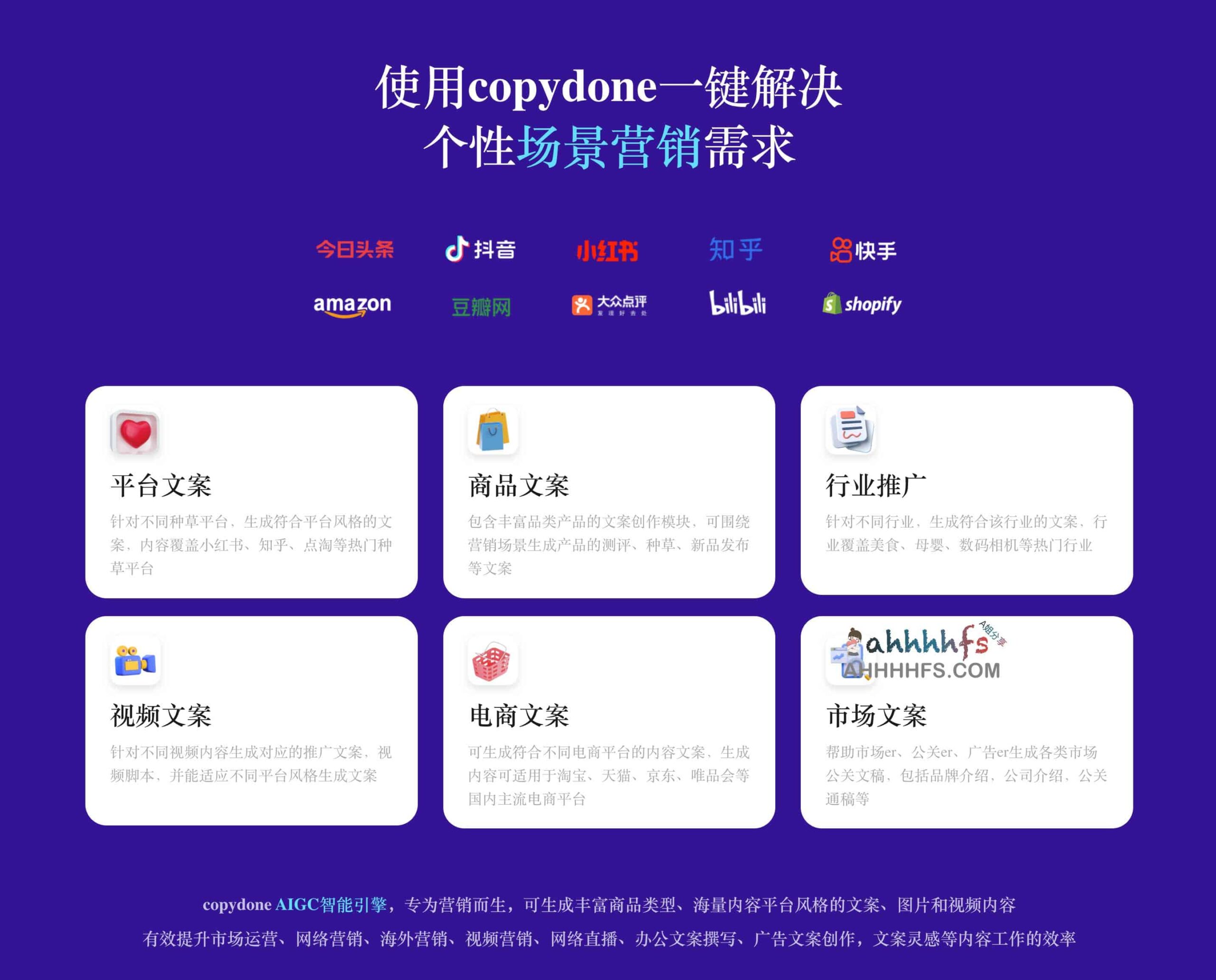快文 CopyDone:基于 AI 的营销文案高效创作工具与智能生成指南 快文 CopyDone:基于 AI 的营销文案高效创作工具与智能生成指南