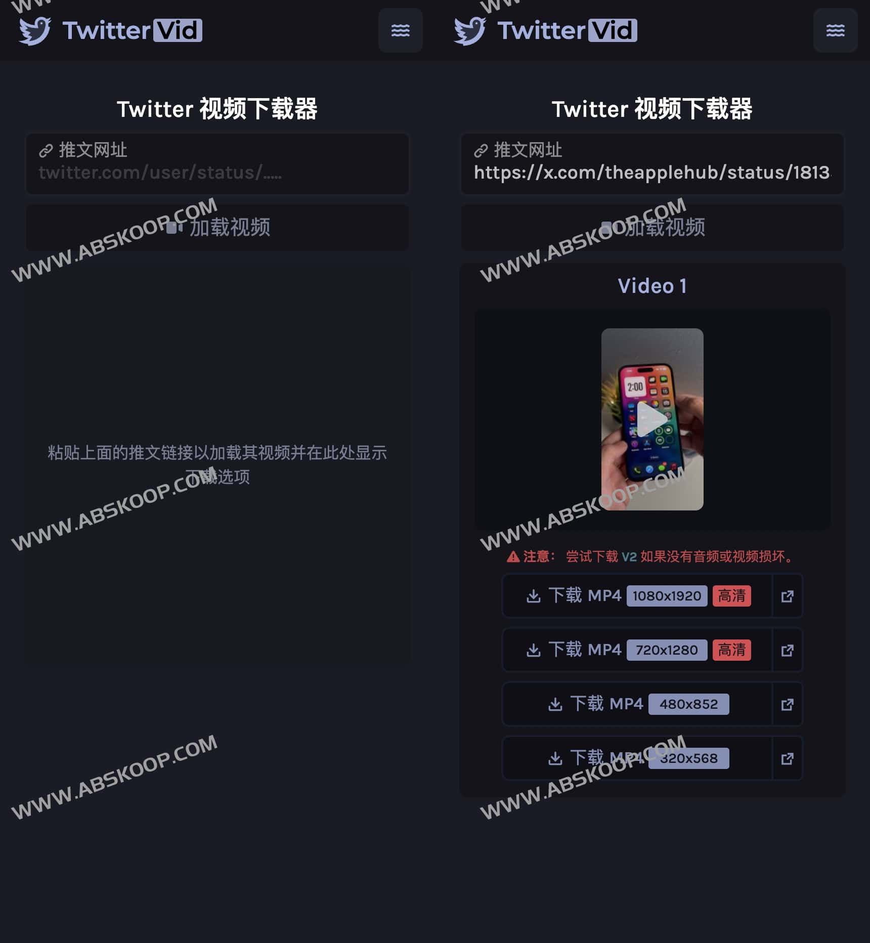 Twitter Vid：高效提取推特高清视频的在线工具，支持多种分辨率选择与快速无损保存