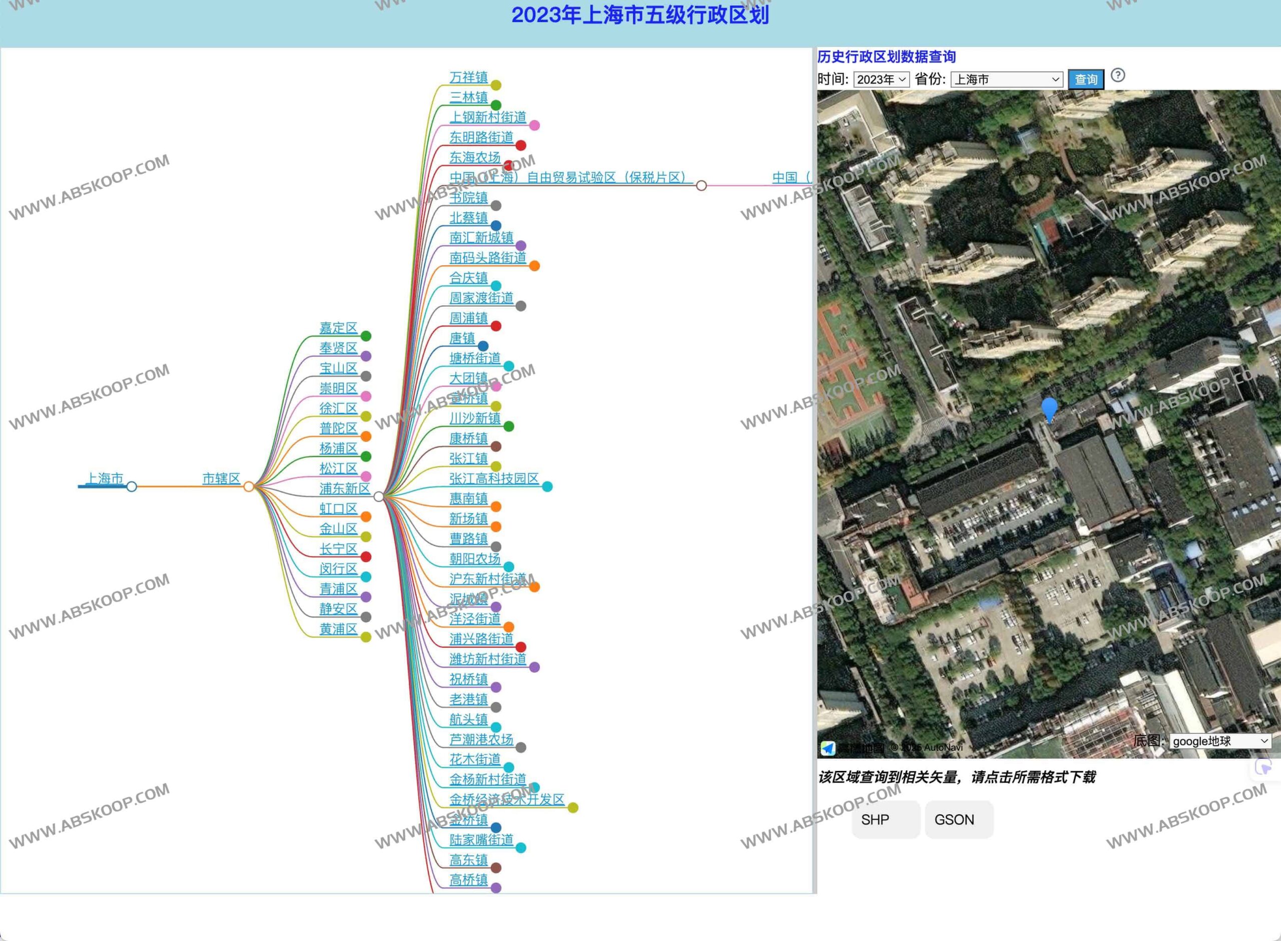 Gaode_MAP_CUN：支持全国五级行政区划检索与数据导出的在线工具