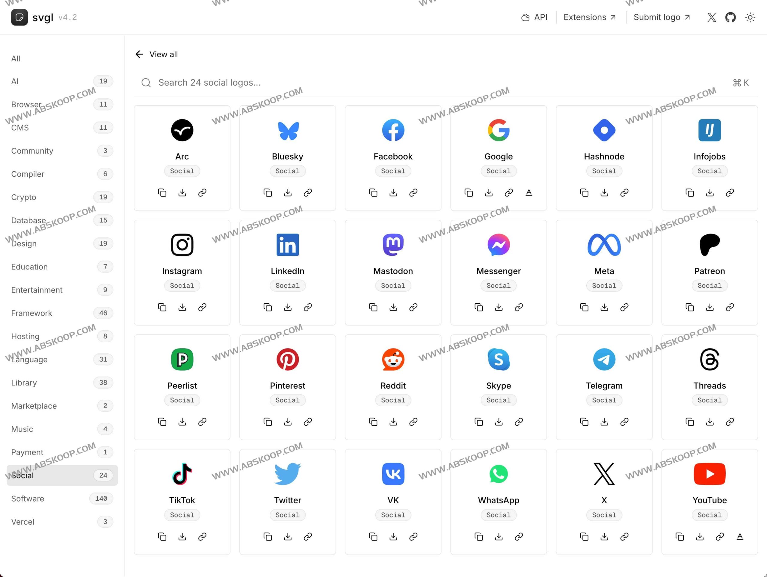Svgl：开源免费的 SVG 矢量 Logo 资源库