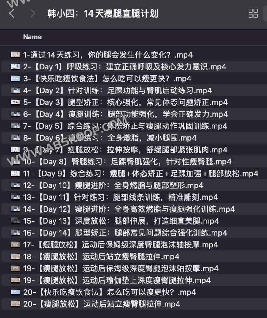 韩小四瘦腿直腿训练指南:14 天分阶段执行步骤 韩小四瘦腿直腿训练指南:14 天分阶段执行步骤